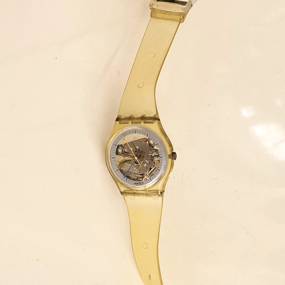 Swatch Accessories Clear Vintage Jellyfish Swatch Watch From Mid 8s
